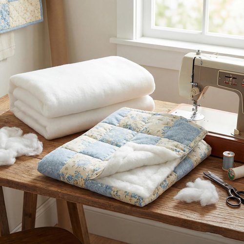 HunnmingRe Quilt Batting - Thick Fluffy Cotton for Sewing & Craft Projects | 58 Inch x 3 Ft