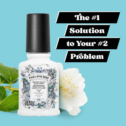 Poo-Pourri Before-You-Go Toilet Spray - Fresh Air & Mint, 2 Fl Oz | Jasmine Scented Solution