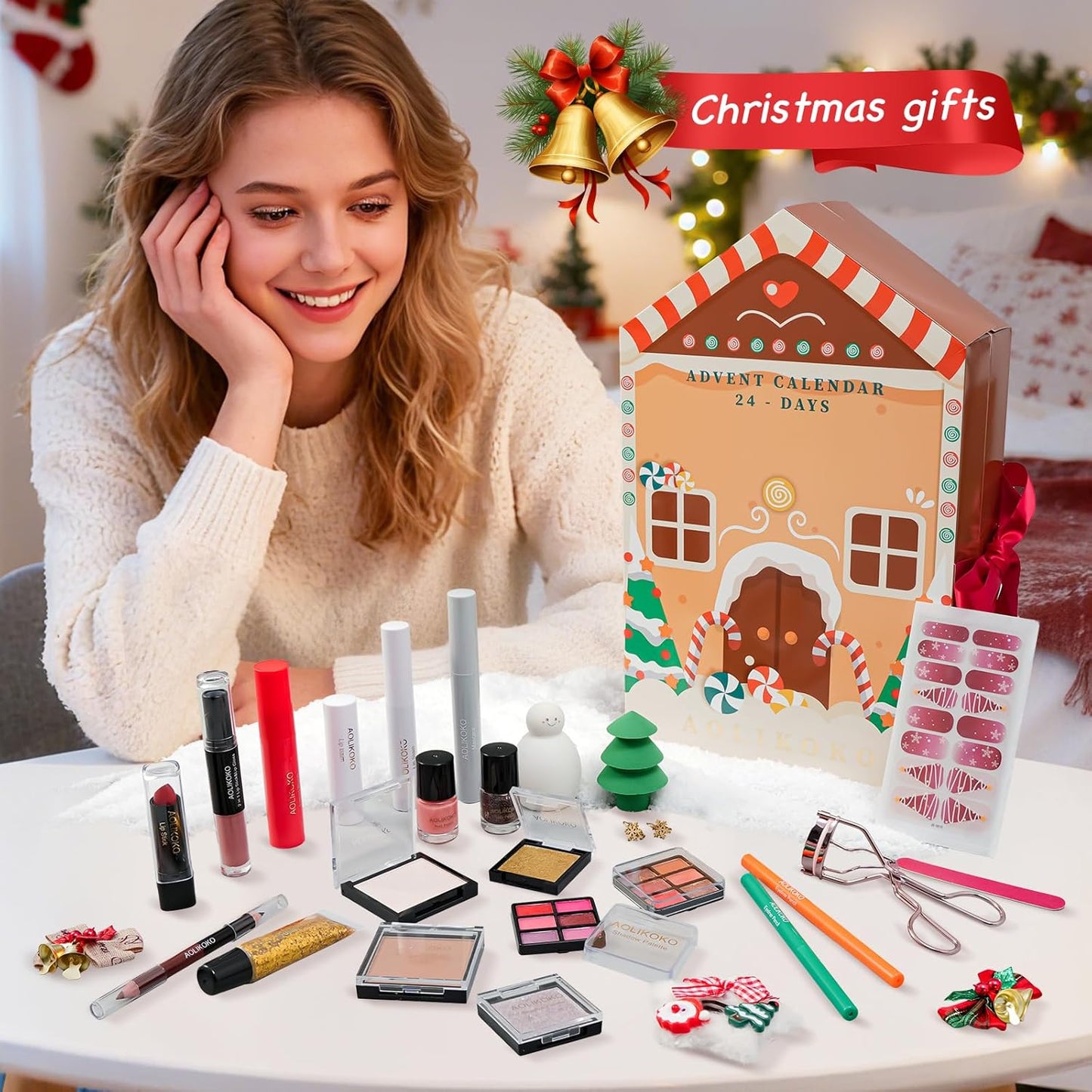Skiennix Makeup Advent Calendar 2025 - 24 Days of Surprises | Perfect Christmas Gift Set for Women & Teens