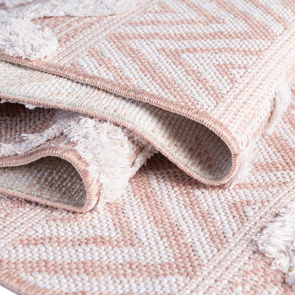 Unique Loom Sabrina Soto Casa Collection Area Rug - Valencia (4' 5'' x 6' Rectangle, Pink/ Ivory)