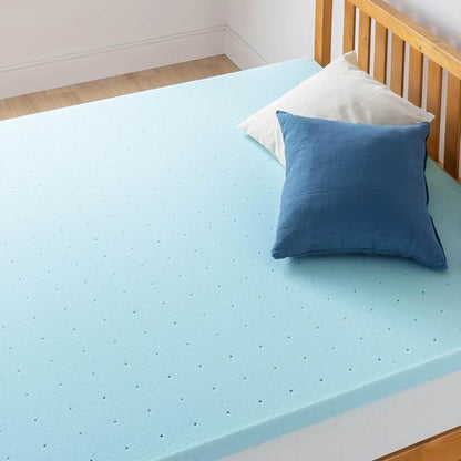 Best Price Mattress 1.5 Inch Memory Foam Mattress Topper - Cooling Gel Infusion, CertiPUR-US Certified, Queen Size