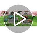Artificial Cemetery Flowers for Grave Rose Pink 2-Pack with Vases - Memorial Flowers for Tombstone Decoration