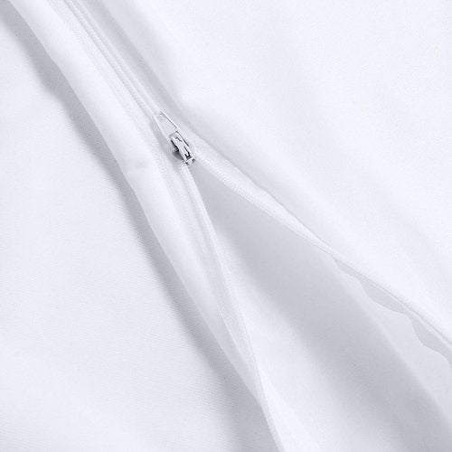Utopia Bedding 80 Pack Waterproof Pillow Protectors with Zipper Queen Size (White), Bed Bug and Dust Mite Proof Pillow case Covers, Moisture Wicking Pillow Encasements 20 x 28 Inches