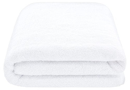 American Soft Linen 100% Cotton 600 GSM Turkish 40x80 Oversized Bath Towel Sheet, Extra Large Adult Towels for Bathroom, White Bath Sheet