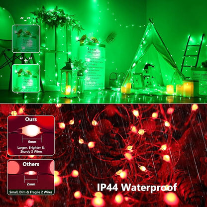 RGB Color Changing Fairy Lights with Remote, 200 LED — Brizled (Variation: RGB Color Changing)