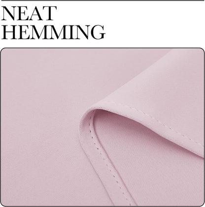 NICETOWN Baby Pink Blackout Curtains - Thermal Insulated 102" Long Drapes for Large Windows | 2 Panels, 55" Wide