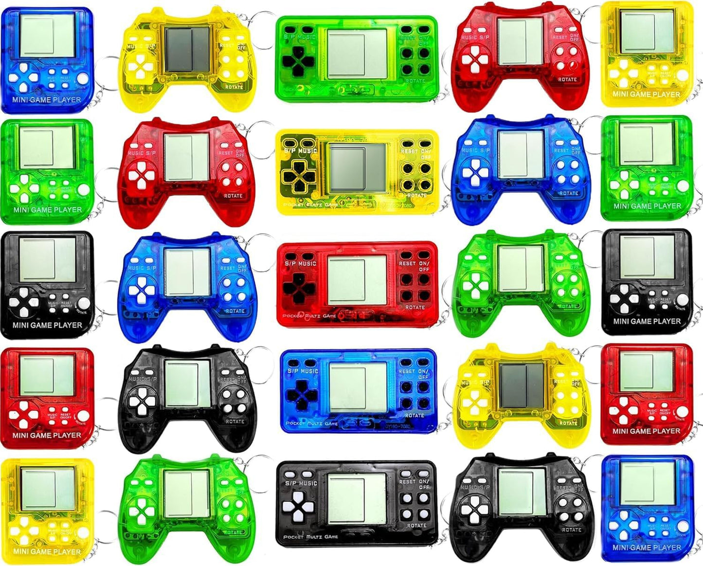 Skiennix 12 Pcs Video Game Party Favors - Mini Gamer Keychains for Birthday & Classroom Prizes