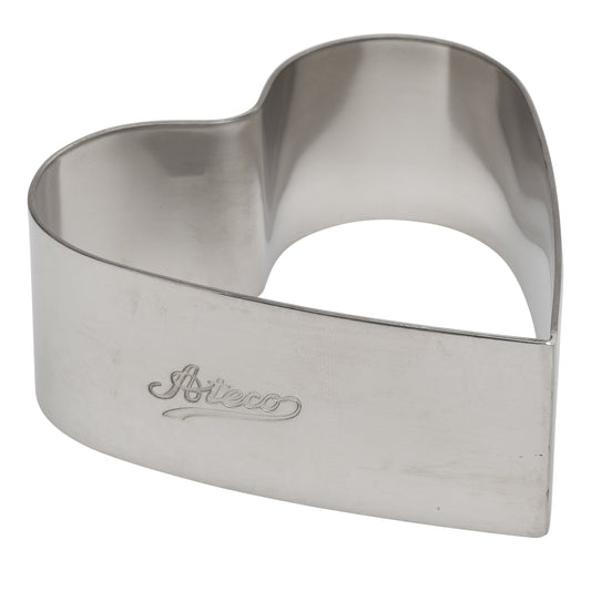 Ateco Heart Stainless Steel Form, 3 by 1.4-Inches High