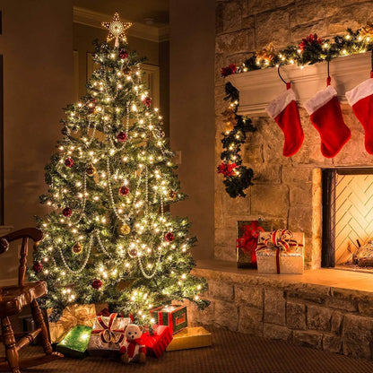 Dirnun Christmas Lights - 100 Count Clear White Incandescent Connectable Lights | UL Certified for Indoor & Outdoor Use