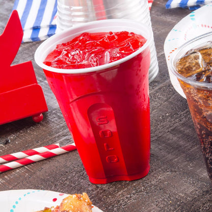 SOLO Red 18oz Plastic Party Cups - 100 Count | Durable & Perfect for Any Celebration