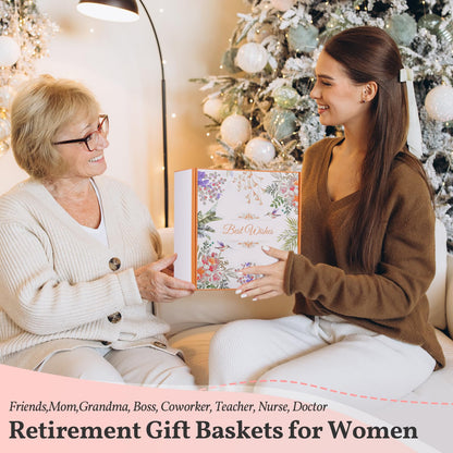 Retirement Gift for Women 2025, Happy Retirement Gift, Retirement Gift for Coworker, Friends, Mom, Grandma, Staff, Tumblers, Candle, Towel, Card, Tote Bag Set, Best Retirement Gifts for Woman