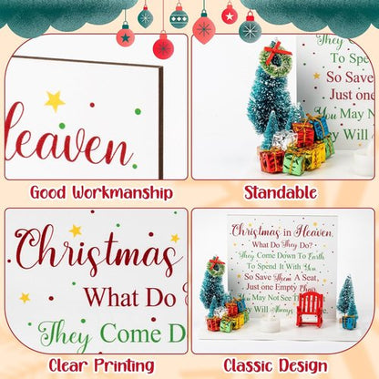 Haooryx Christmas In Heaven Chair Table Decoration - 21Pcs Memorial Candle Holders & Ornaments