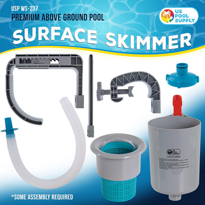 U.S. Pool Supply Pool Skimmer - Efficient Floating Surface Skimmer for Above Ground Pools | Easy Debris Removal