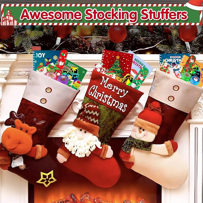 16-Pack Christmas Coloring Books & Activity Set for Kids - Party Favors & Goodie Bag Stuffers