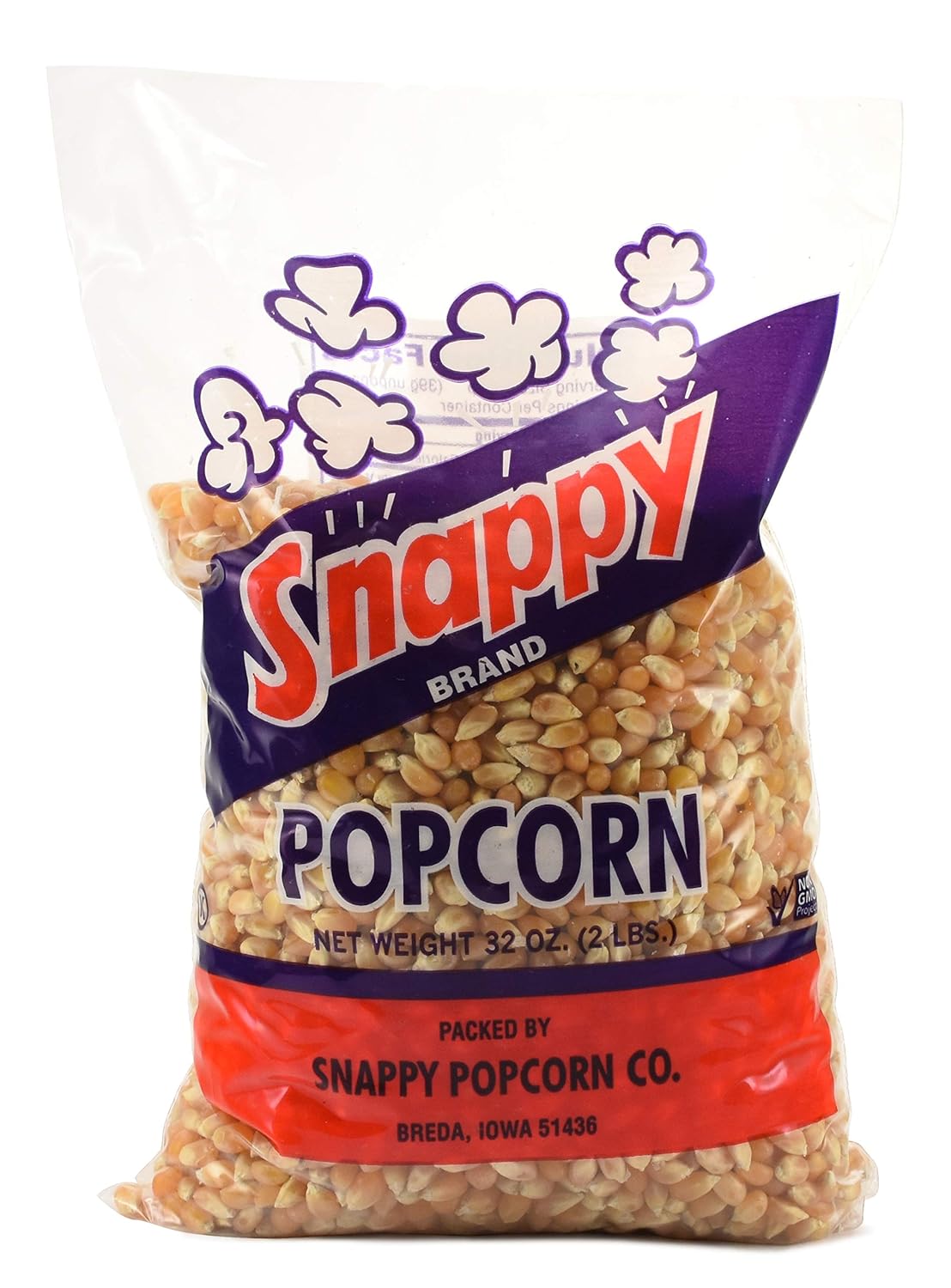 Snappy Yellow Popcorn Kernels - Perfect for Air Poppers & Stovetop | 2 lbs of Delicious Popping Corn