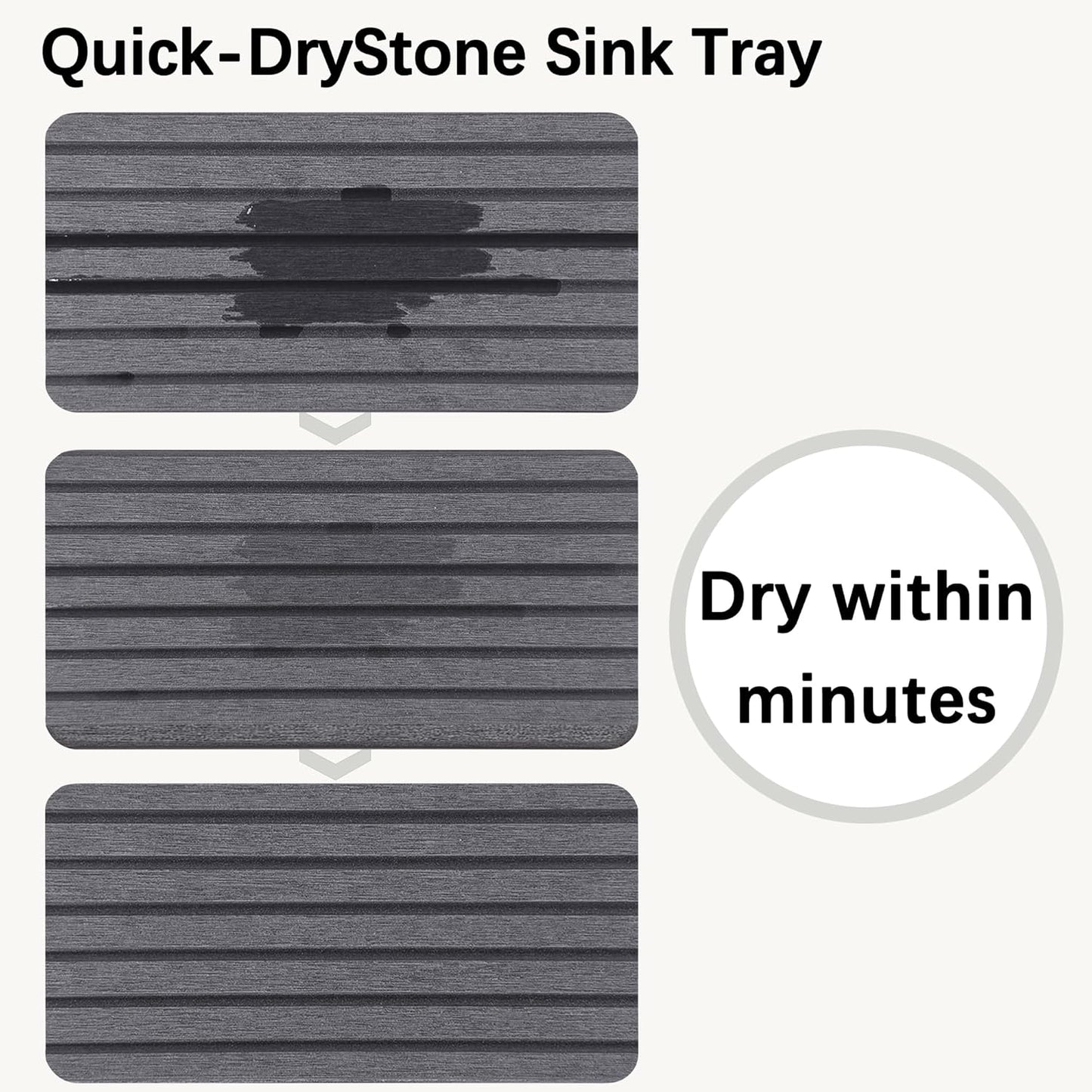 NiuYichee Diatomite Coasters - Set of 4 Water Absorbent Kitchen & Bathroom Trays | Modern Home Decor
