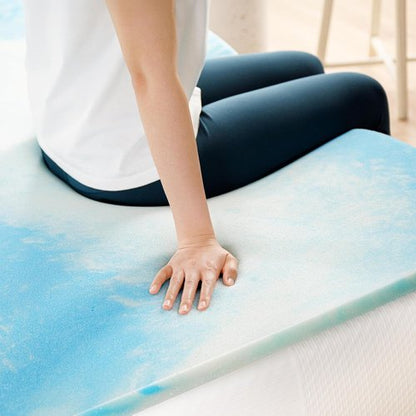 Best Price Mattress 2-Inch Swirl Gel Memory Foam Topper - Cooling & Comfortable | Twin Size