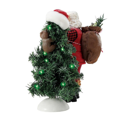 Santa & Bear Cub Lit Figurine Set – Possible Dreams Sports & Leisure, 12 Inch