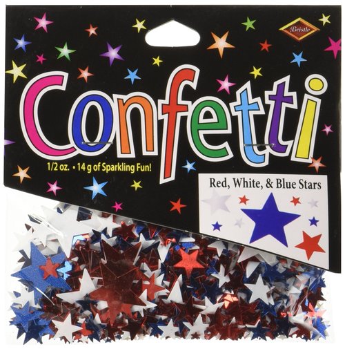 Red, White & Blue Stars Confetti