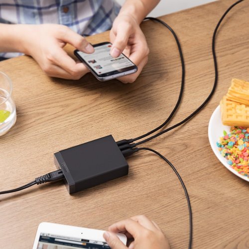 Anker Desktop Charger - 60W 6-Port USB Charging Hub | Fast Charging for iPhone, iPad, MacBook & More