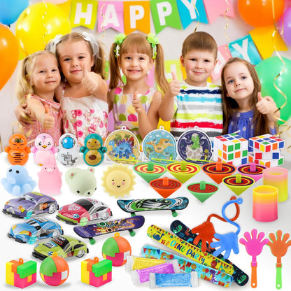 Soi-Meme 60 Pcs Carnival Treasure Box Toys - Mini Bulk Gifts for Kids' Parties & Easter Baskets