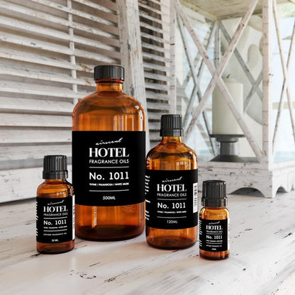 AirScent Hotel Diffuser Oil No. 1011 Inspired by The Beach Villas Hotel Scent - Premium Fragrance Oil for Ultrasonic and Waterless Diffusers and Crafting - 10 mL, .34 fl oz Glass Bottle