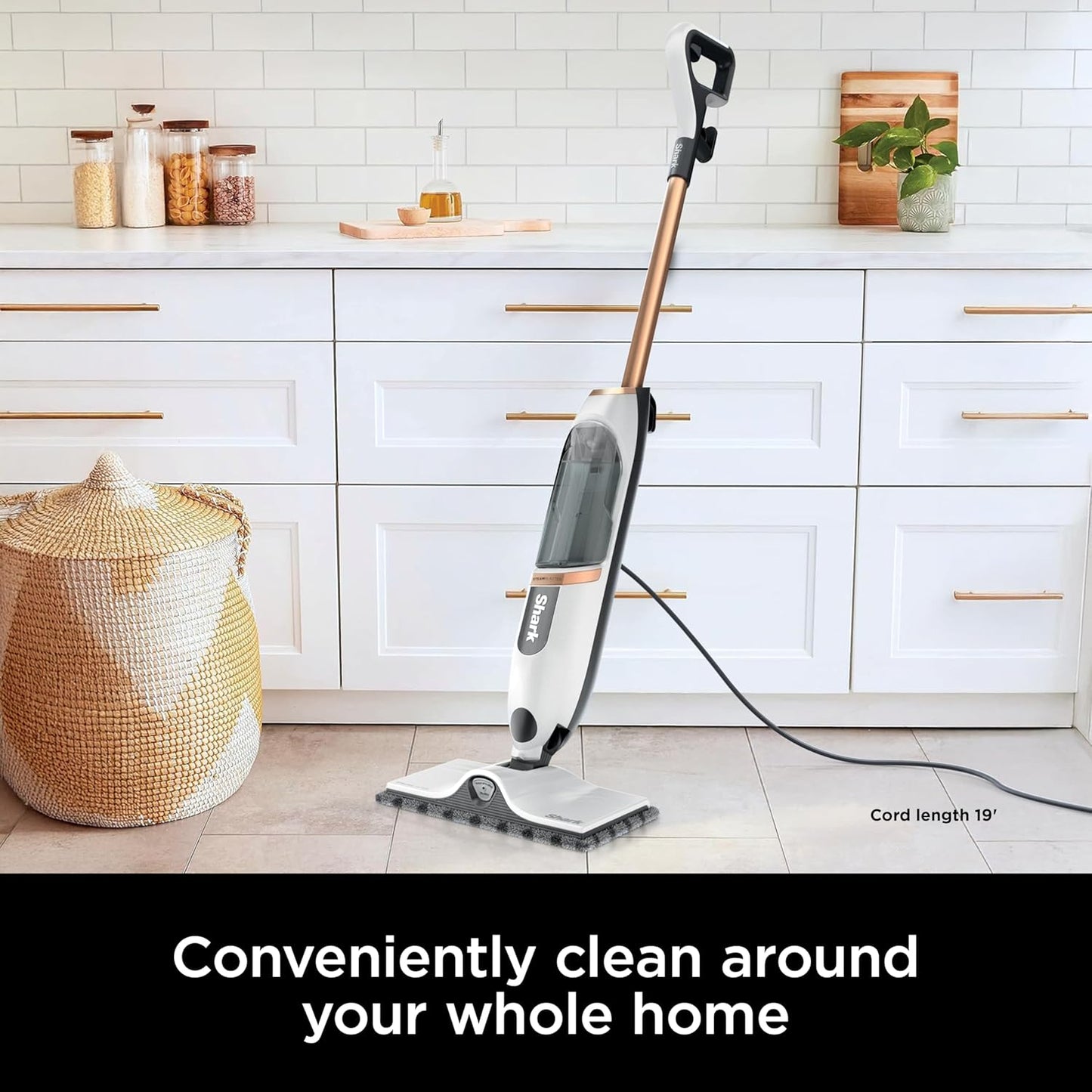 Shark SteamSpot Steam Mop - Powerful Steam Blaster Technology, 3 Modes, XL Water Tank | Lightweight for Sealed Hard Floors