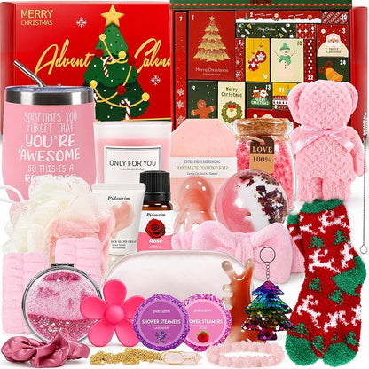 Bath Advent Calendar 24 Pcs – Spa Experience Gift Set