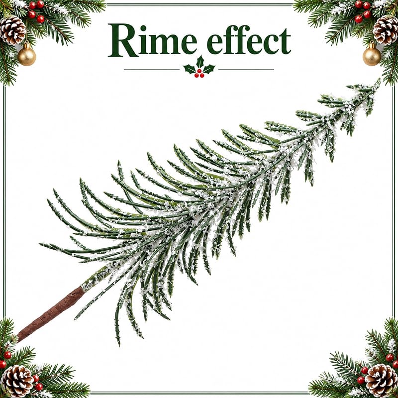 9 Pcs Mini Alpine Christmas Trees Set - Green & White Snow Decor, 12.5in, 12in, 10.5in Variation Green+1in