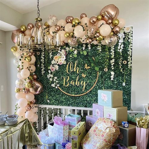 Blush Rose Gold Balloon Garland Kit - 119 Pieces of Peach Pink & Metallic Confetti for Celebrations