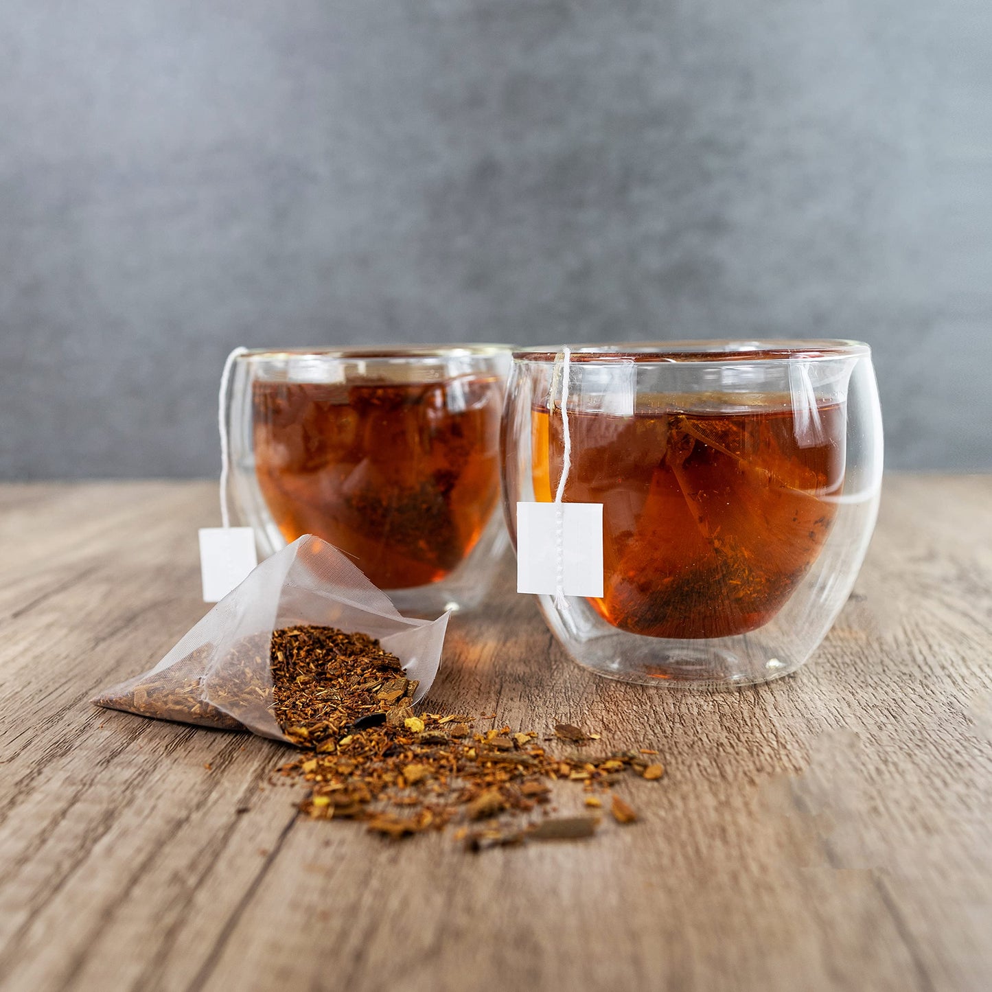 Cinnamon Twist Spice Tea made with Rooibos Herbal Tisane and Orange Peel - Caffeine and Sugar Free Hot Tea - 50 Pyramid Tea Bags Sachets in a Resealable Bag