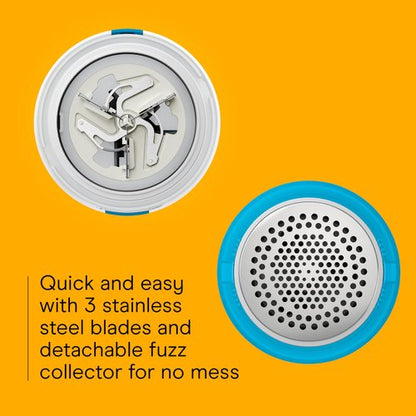 Conair Fabric Shaver, Lint Shaver for Clothing and Furniture Removes Lint, Fuzz, and Pilling, Fabric Pilling Remover with Extra-Large 2.25" Shaving Surface and 3 Stainless Steel Blades