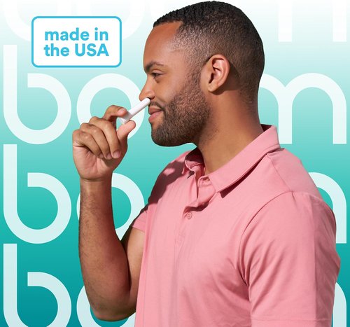 BoomBoom Nasal Stick - Vapor Flow Technology for Cool Refreshing Sensation | Natural Mood Boost with Essential Oils + Menthol (Wintermint)