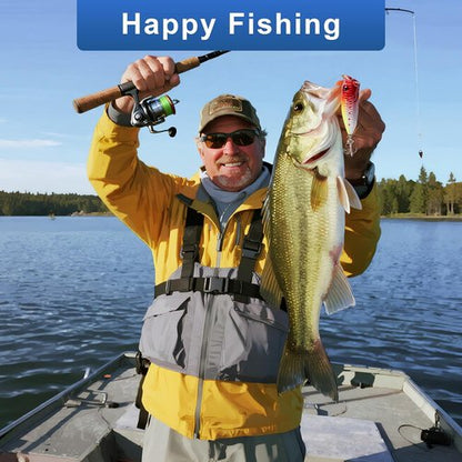 Fishing Advent Calendar 2026 - 24 Days of Premium Fishing Lures Set for Anglers | Topwater, Soft & Spoon Lures