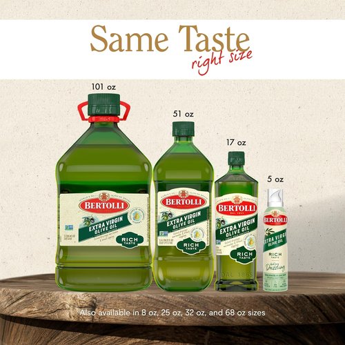 Bertolli Extra Virgin Olive Oil - Premium Quality, 17 oz | Ideal for Cooking and Dressings
