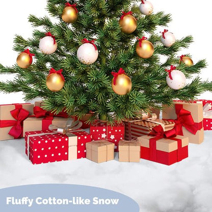 Fake Snow Fluff - Artificial Decorative Snow for Winter Wonderland Decor | 6oz Cotton Blanket & Craft Use