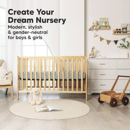 KeaBabies 2-Pack Muslin Crib Sheets for Boys, Girls - 100% Organic Cotton Fitted Baby Crib Mattress Sheet, Soft Breathable Standard Toddler Bed Cover Bedding Set, Neutral, Durable 52x28 (Woodland)