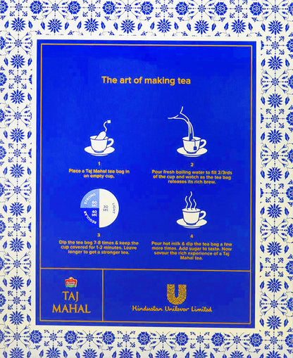 Taj Mahal Brooke Bond Rich and Flavorful 100 Tea Bags