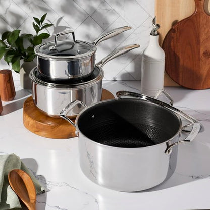 Henckels Paradigm Ceramic - 6-Piece Stainless Steel Dual Performance Cookware Set