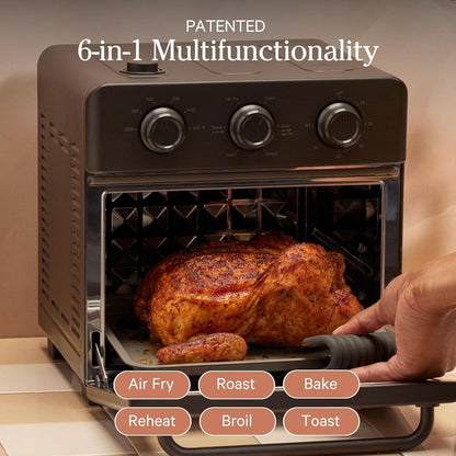 Our Place Wonder Oven - 6-in-1 Air Fryer Toaster Oven with Steam Infusion | Non-Toxic PFAS-Free | Char Color