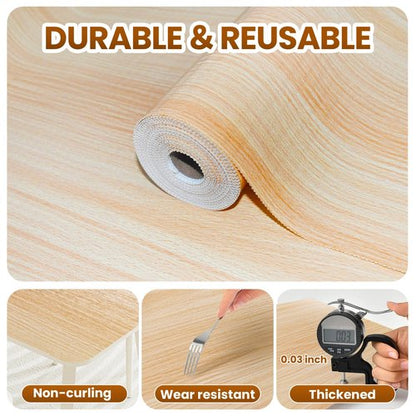 Drawer Shelf Liner for Kitchen Cabinets Non-Adhesive, Non Slip Shelf Paper Waterproof Thickened Cabinet Liners for Shelves, Strong Grip Mats for Cupboard, Dresser, Pantry, Beige, 23.6 in x 20 FT