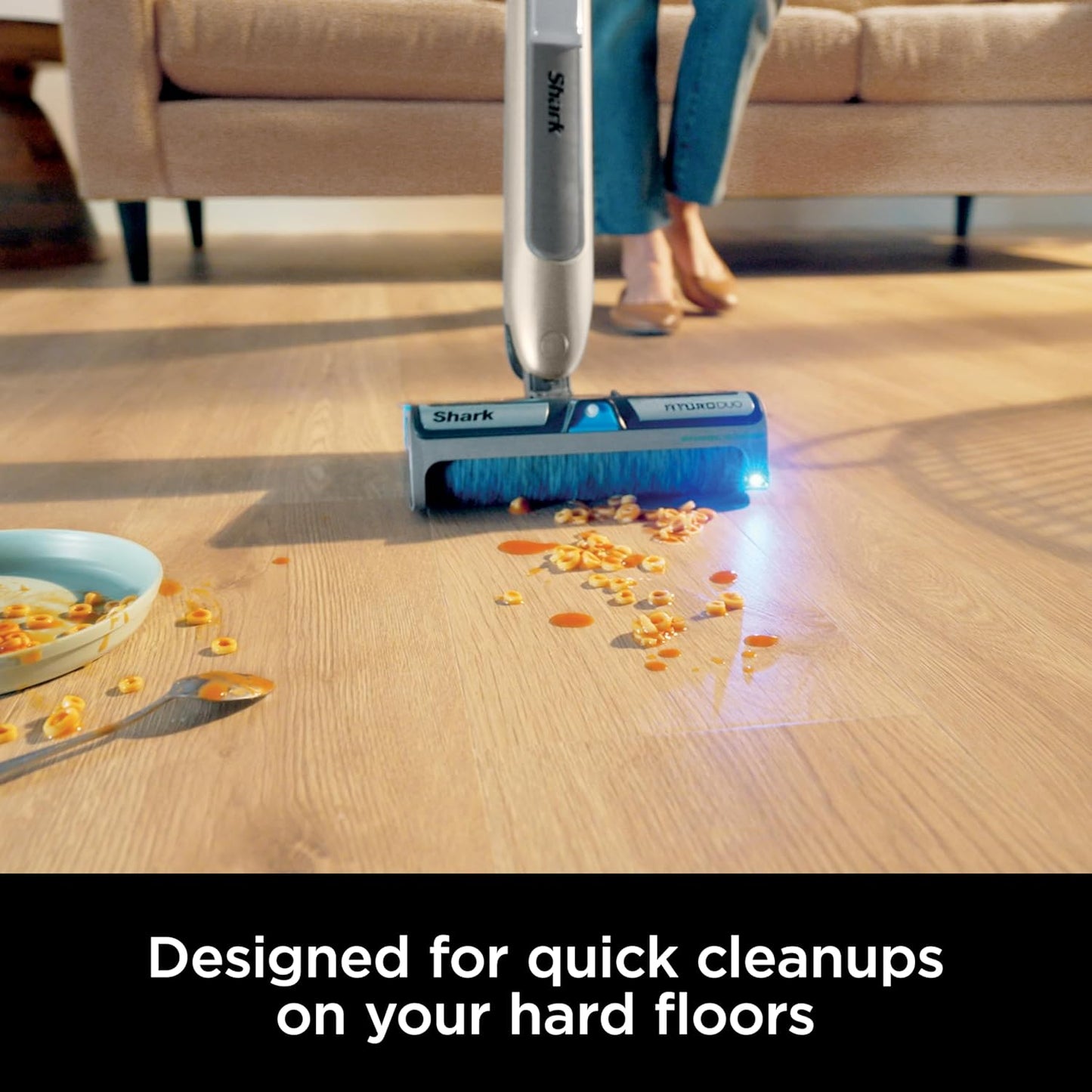 Shark HydroDuo Cordless Hard Floor Cleaning System - Wet & Dry Debris Pickup, Stone Metallic