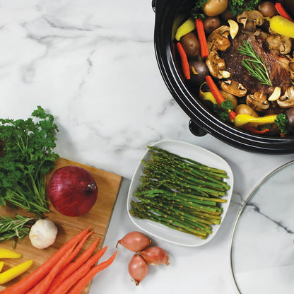 NESCO Slow Cooker - 4 Quart Capacity | Versatile Cooking in Stylish Silver Finish