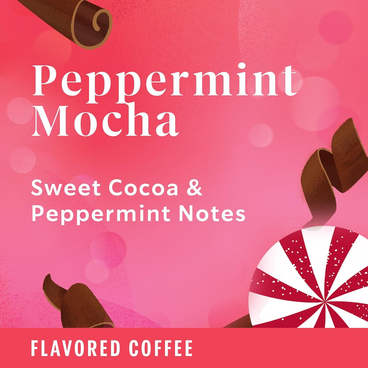 Starbucks Ground Coffee - Peppermint Mocha Flavor | 100% Arabica | Limited Holiday Edition, 6 Bags (11 Oz Each)