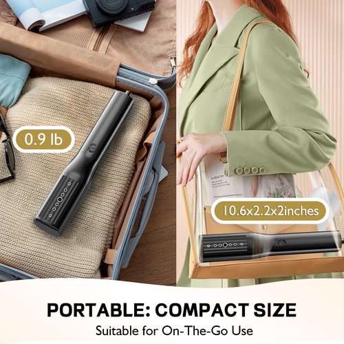 3 In 1 Travel Steamer Iron for Clothes, 900W Portable Clothing Garment Steamer, 0.9lbs Lightly, Travel Size, 10 Minutes of Continuous Steam, 120V Mini Handheld Clothes Steamer for Travel & Home