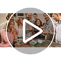 Christmas Charcuterie Boxes with Clear Lids & Stickers - Red Green 5.3x4.9x2.5 Inches, 100 Pack