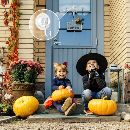 VIS'V Large Suction Cup Hooks - 2 Pcs Set with Razor Hooks for Strong Grip | Ideal for Bathroom Use