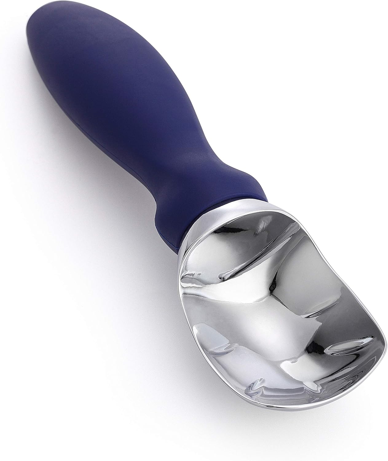Spring Chef Ice Cream Scoop - Professional Heavy Duty Scooper with Soft Grip Handle | Sapphire Color