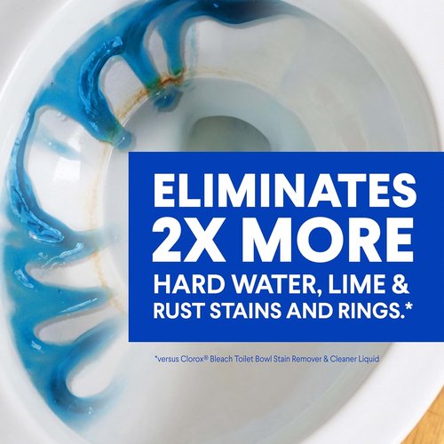Clorox Toilet Bowl Cleaner - Heavy Duty Stain & Ring Remover | Arctic Clean, 24 Fl Oz, Pack of 2