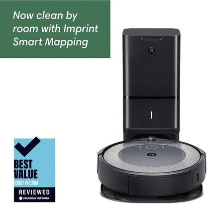 iRobot Roomba i3+ EVO (3550) Self-Emptying Robot Vacuum - Smart Mapping, Alexa Compatible, Ideal for Pet Hair